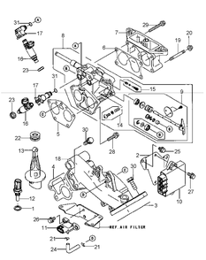 Part Location Diagram of KM-130BA0645 MTD Flanged Bolt